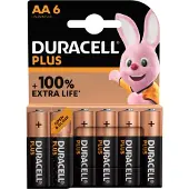 Duracell Batterij Plus - AA - 10x6 stuks