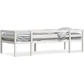vidaXL Kinderbedframe massief grenenhout wit 90x200 cm