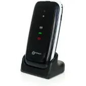 Geemarc Telecom CL8700 Senior mobiele telefoon 4G met camera (4", 4G), Sleutel mobiele telefoon, Zwart