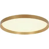 Steinhauer Strakke plafondlamp Flady goud Ø 50cm
