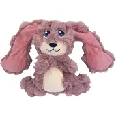 Kong scrumplez bunny pluche met piep roze 21x28x8 cm