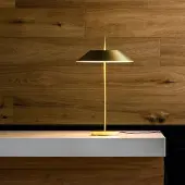 Vibia Design tafellamp Mayfair, dimbaar, messing / goud, Hal, metaal, Design, tafellamp