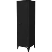 ML-Design Lockerkast Marin | staal zwart 38x38x137 cm wandkasten | NADUVI