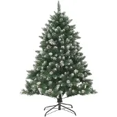 vidaXL Kunstkerstboom met standaard 150 cm PVC