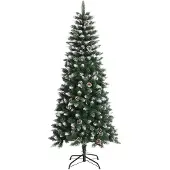 vidaXL Kunstkerstboom met standaard 150 cm PVC groen