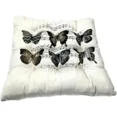 Madison zitkussen Toscane 46x46 cm Butterlfy taupe