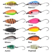 Trout Master Incy Spoon 1.5g - Kleur : Violet