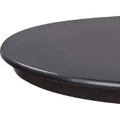 Beliani AKRON - Ronde tafel-Zwart-MDF