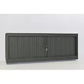 Ceha Roldeurkast Metaal Afsluitbaar 1.200 x 450 x 450 mm Zwart