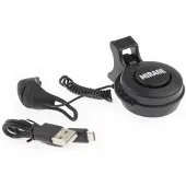 Mirage fietshoorn t-002 80/90db 6,5 cm abs/pc zwart 2-delig