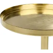 Beliani CAMELO - Bijzettafel - Wit/Goud - Metaal