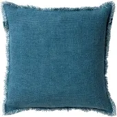 Dutch decor - BURTO - Kussenhoes 60x60 cm - gewassen katoen - Provincial Blue - lichtblauw