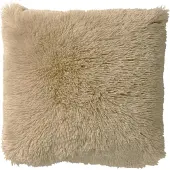 Dutch decor - FLUFFY - Kussenhoes 45x45 cm - superzacht - effen kleur - Pumice Stone - beige