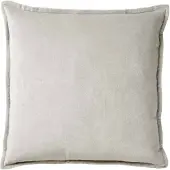 Dutch decor - CAITH - Kussenhoes 50x50 cm - 100% katoen velvet - Micro Chip - lichtgrijs