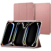 Spigen Urban Fit Bookcase voor de Apple iPad Pro 11 (2025) M5 / (2024) M4 - Rose Gold