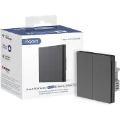 Aqara Smart Wall Switch H1 (zonder NUL, double rocker) - Grey