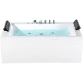 Beliani MONTEGO - Whirlpool - Wit - 83 x 172 cm - Acryl