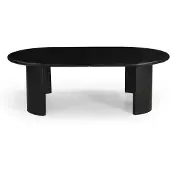 Giga Meubel Salontafel Maikel Zwart 120cm Mangohout