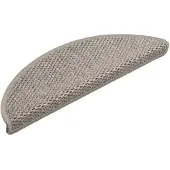 vidaXL Trapmatten zelfklevend 15 st sisal-look 56x17x3cm zilverkleurig