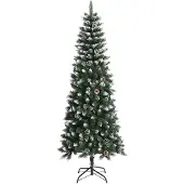 vidaXL Kunstkerstboom met standaard 240 cm PVC groen