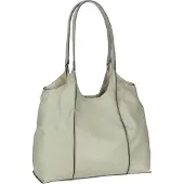 Fredsbruder Leren Schoudertas FB Slouchy Icy Sage Kaki