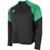 Stanno Bolt Trainingstrui 1/4-Zip Kids Zwart Groen