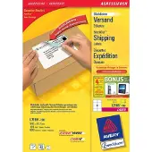 Avery Zweckform AVERY ultragrip Verzendetiketten L7165-100 Permanent klevend A4 Wit 99,1 x 67,7 mm 100 Vellen à 8 Etiketten