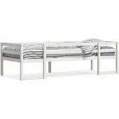vidaXL Kinderbedframe massief grenenhout wit 75x190 cm