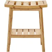 Beliani TREMONT - Hocker-Lichte houtkleur-Bamboehout