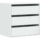 vidaXL Ladekast 60x41x58 cm bewerkt hout wit