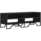 vidaXL Tv-meubel 122x34x41 cm bewerkt hout zwart