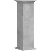 vidaXL Plantenstandaard 33x33x100 cm bewerkt hout betongrijs