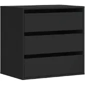 vidaXL Ladekast 60x41x58 cm bewerkt hout zwart