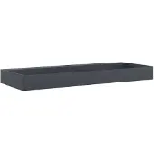 vidaXL Wastafel 120x46x11 cm mineraal gegoten/marmer gegoten antraciet