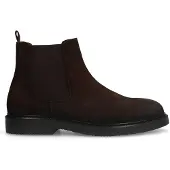 Manfield Bruine suède chelsea boots | Maat 41