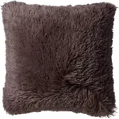 Dutch decor - FLUFFY - Kussenhoes 60x60 cm - superzacht - XL kussensloop - Driftwood - taupe