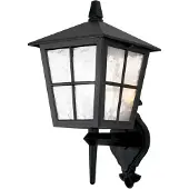 Elstead Lighting LED Wand Buitenlamp Canterbury | 1X E27 Max 60W | Dimbaar | Black