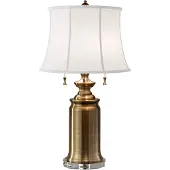 Elstead Lighting LED Tafellamp Stateroom | 2X E27 Max 60W | Bali Brass