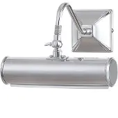 ELSTEAD Schilderijlicht Picture Lights glad chroom,19cm Lights, dimbaar, chroom / zilver, Woon-/ Eetkamer, metaal, Antiek, Wandlamp