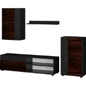 Vicco Berno Woonwand – Set van 4 Bruin