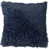 Dutch decor Kussenhoes Fluffy 45x45 cm donkerblauw
