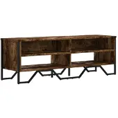 vidaXL Tv-meubel 122x34x41 cm bewerkt hout gerookt eikenkleurig