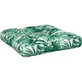 vidaXL Palletkussen 58x58x10 cm cm stof bladpatroon