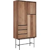 DTP Home Metropole wandkast teakhout 100x40x210cm