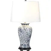 ELSTEAD Tafellamp Ying, blauw, Woon-/ Eetkamer, Keramiek, Tafellamp