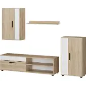 Vicco Berno Wandmeubel – Set van 4 Sonoma