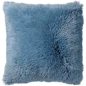 Dutch decor - FLUFFY - Kussenhoes 60x60 cm - superzacht - XL kussensloop - Provincial Blue - blauw