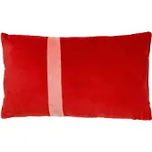 Dutch decor - PIPPA - Sierkussen velvet Aurora Red 30x50 cm - rood