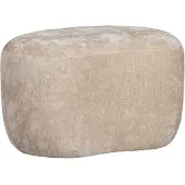 Woood Popular Poef - Polyester - Naturel - 43x73x49
