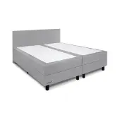 Beddenleeuw Boxspring Isabella Zilvergrijs (Inari 91) 140x200 | Twijfelaar | Bed 140x200 |